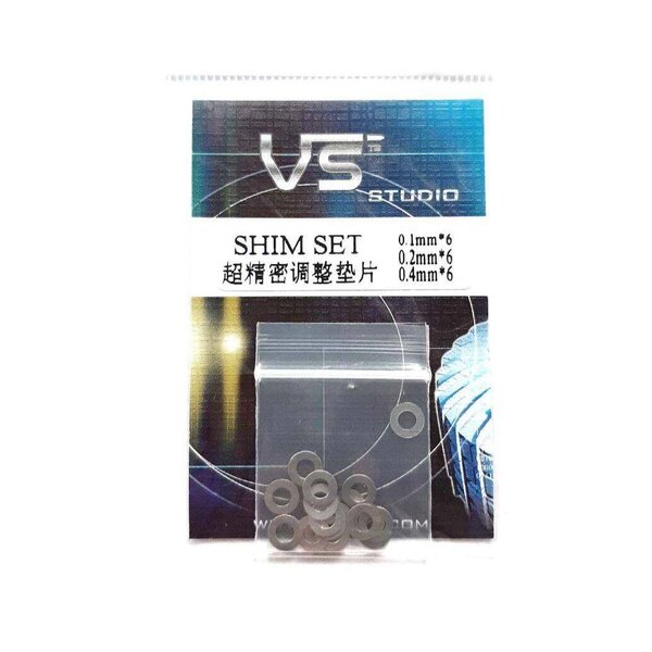 แผ่นชิม VS Studio Shim set แผ่นชิมสำหรับรองเฟืองเกียร์ มีทั้งหมด 3ขนาด 0.1mm 0.2mm 0.4mm