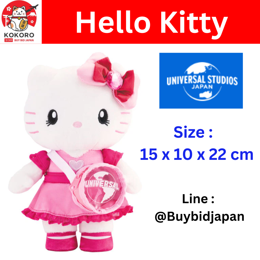 [PRE-ORDER] Hello Kitty ตุ๊กตาคิตตี้ สะพายกระเป๋า Universal Studio Japan ยูนิเวอร์แซล USJ แรร์ไอเทม