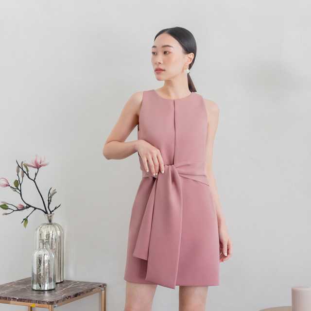 Abby Bow Tie Dress เดรสสั้น มีสายผูกด้านหน้า