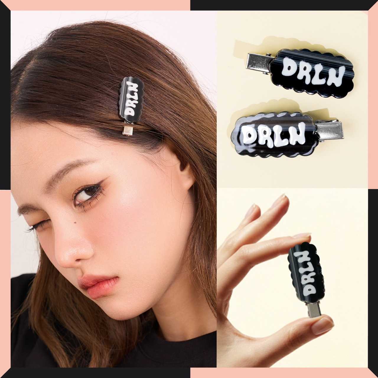 Darlyn -  DRLN Style กิ๊บผมแฟชั่นสีดำ มินิมอล คลิปติดง่าย ใช้ได้ทุกวัน ทั้งออกกำลังกาย ไปคาเฟ่