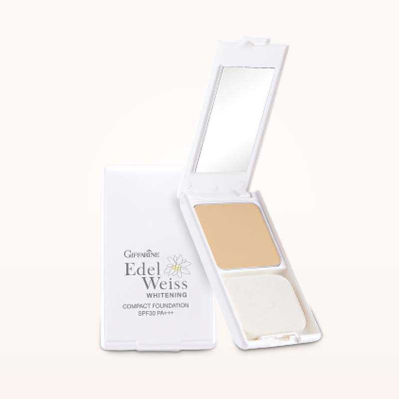 แป้งรองพื้น กิฟฟารีน เอดดัลไวส์ ไวท์เทนนิ่ง คอมแพ็ค ฟาวน์เดชั่น SPF30 PA+++ (12 กรัม)