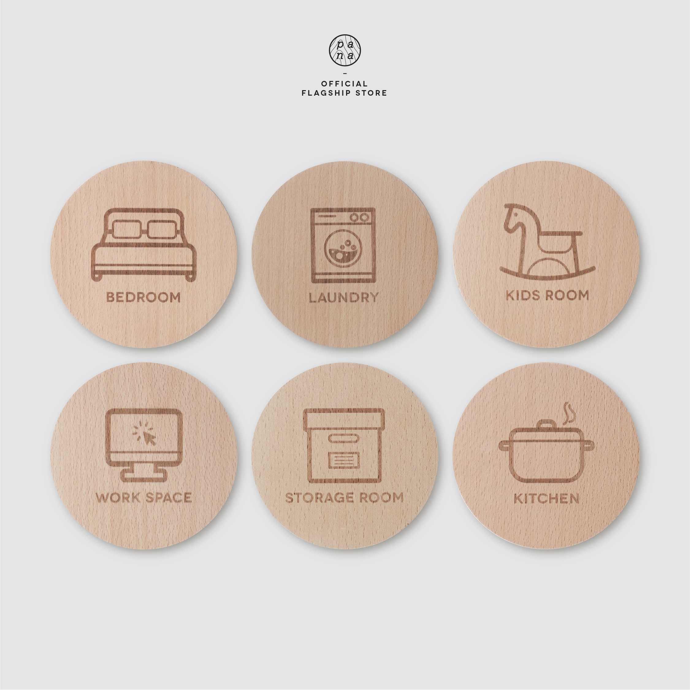 Pana Objects SIGNAGE : ป้ายห้องต่างๆในบ้าน