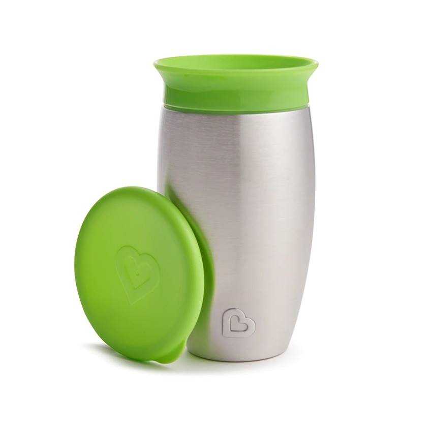 #แก้วหัดดื่ม Munckin : MNK17061 10oz. Miracle 360 Stainless Steel Sippy Cup