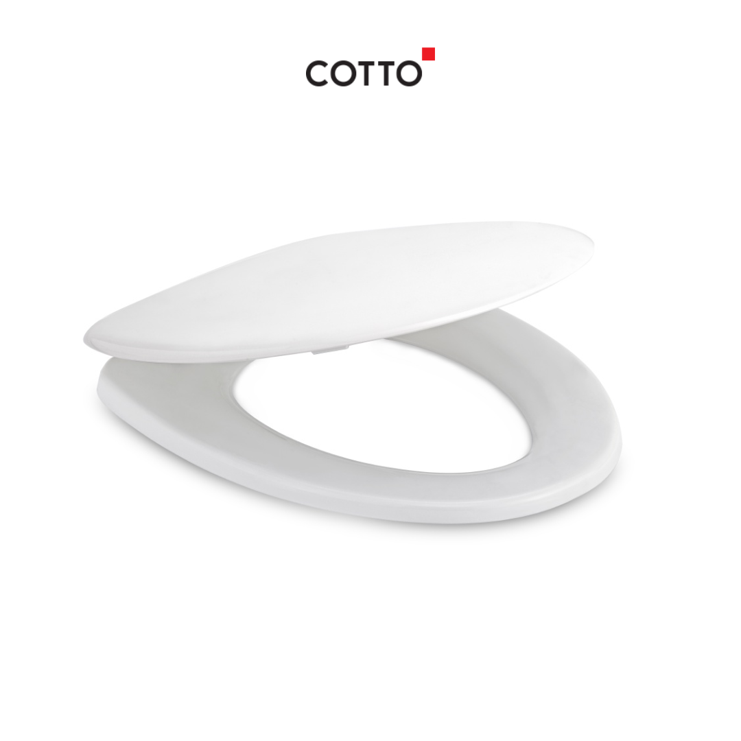 COTTO ฝารองนั่ง ELONGATE (SOFT CLOSE) รุ่น C91005(HM) WH S/L Soft Close