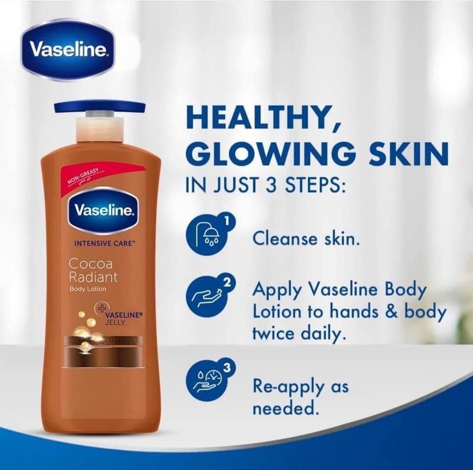 Vaseline Lotion Cocoa Radiant 725ml.