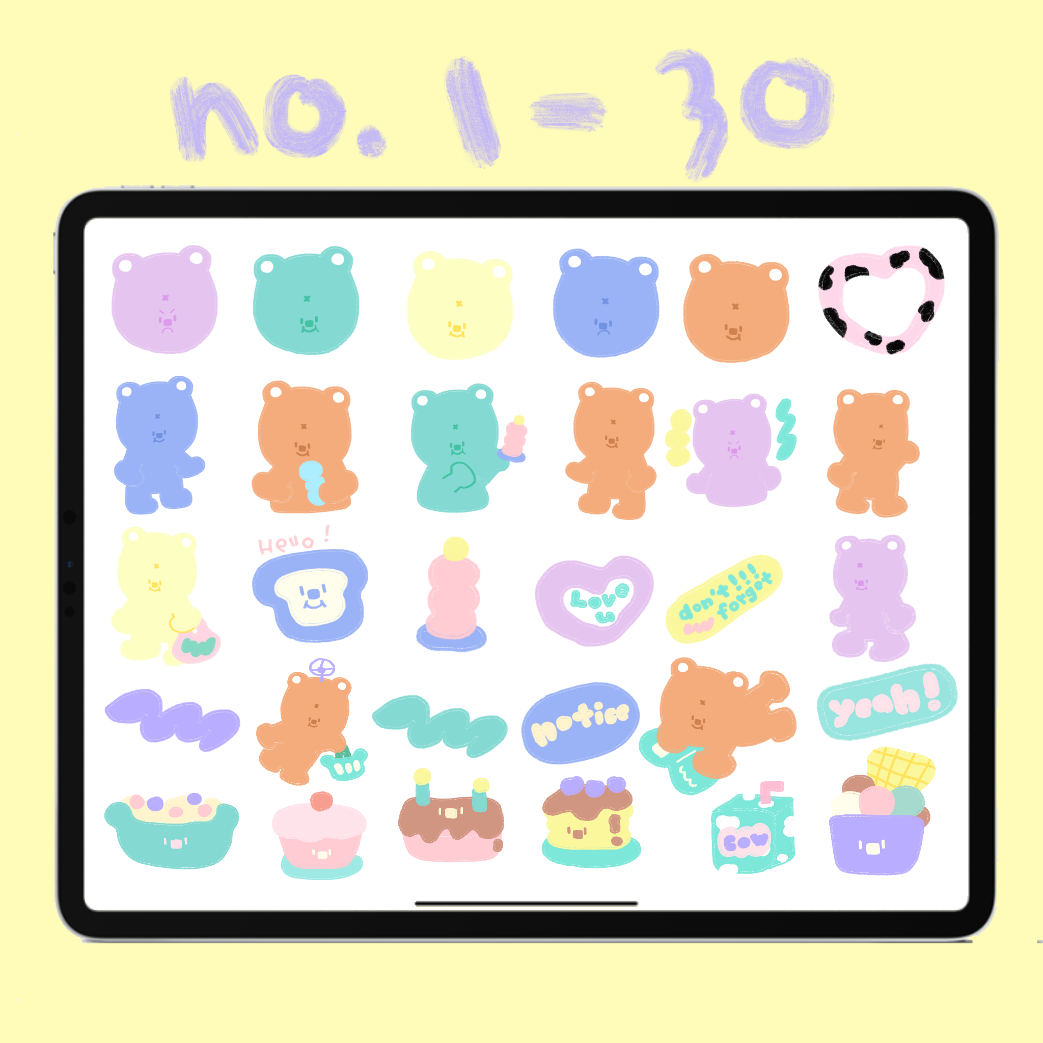 Digital study sticker ไฟล์สติ๊กเกอร์