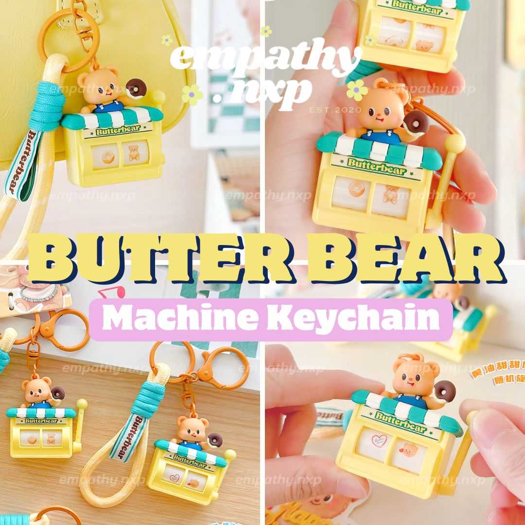 🐻​ BUTTERBEAR ✨​ พวงกุญแจหมีเนย ✨ MACHINE​ KEYCHAIN​ 🧸​ ลิขสิทธิ์​แท้บัตเตอร์แบร์ ✨🐻