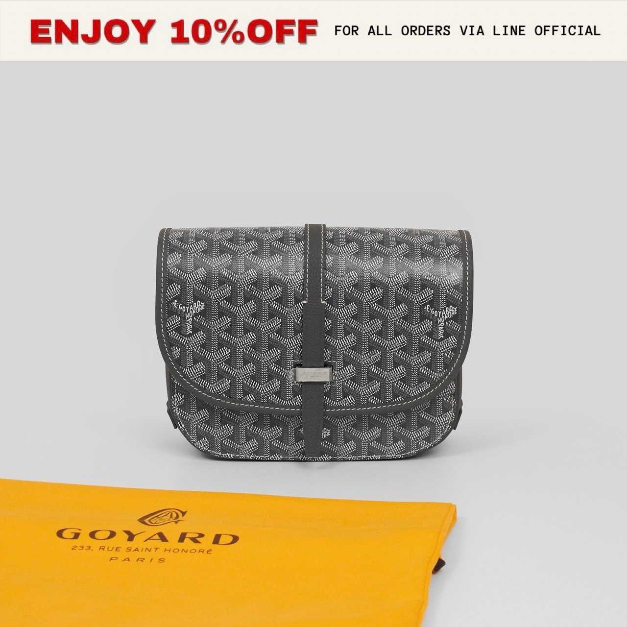 (C) NEW! GOYARD Belvedere PM สี Grey | Bag