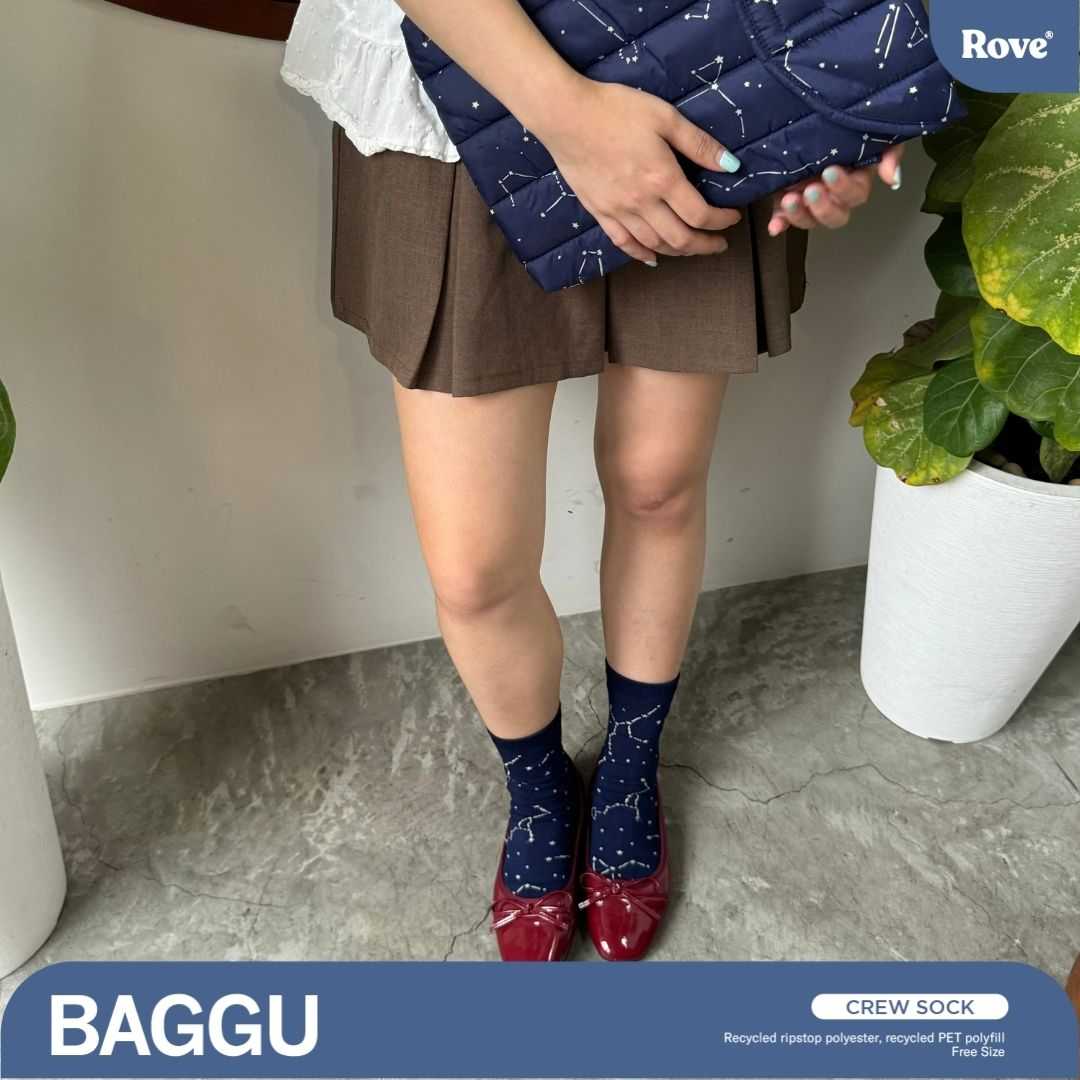 BAGGU Crew Socks - Constellation Midnight