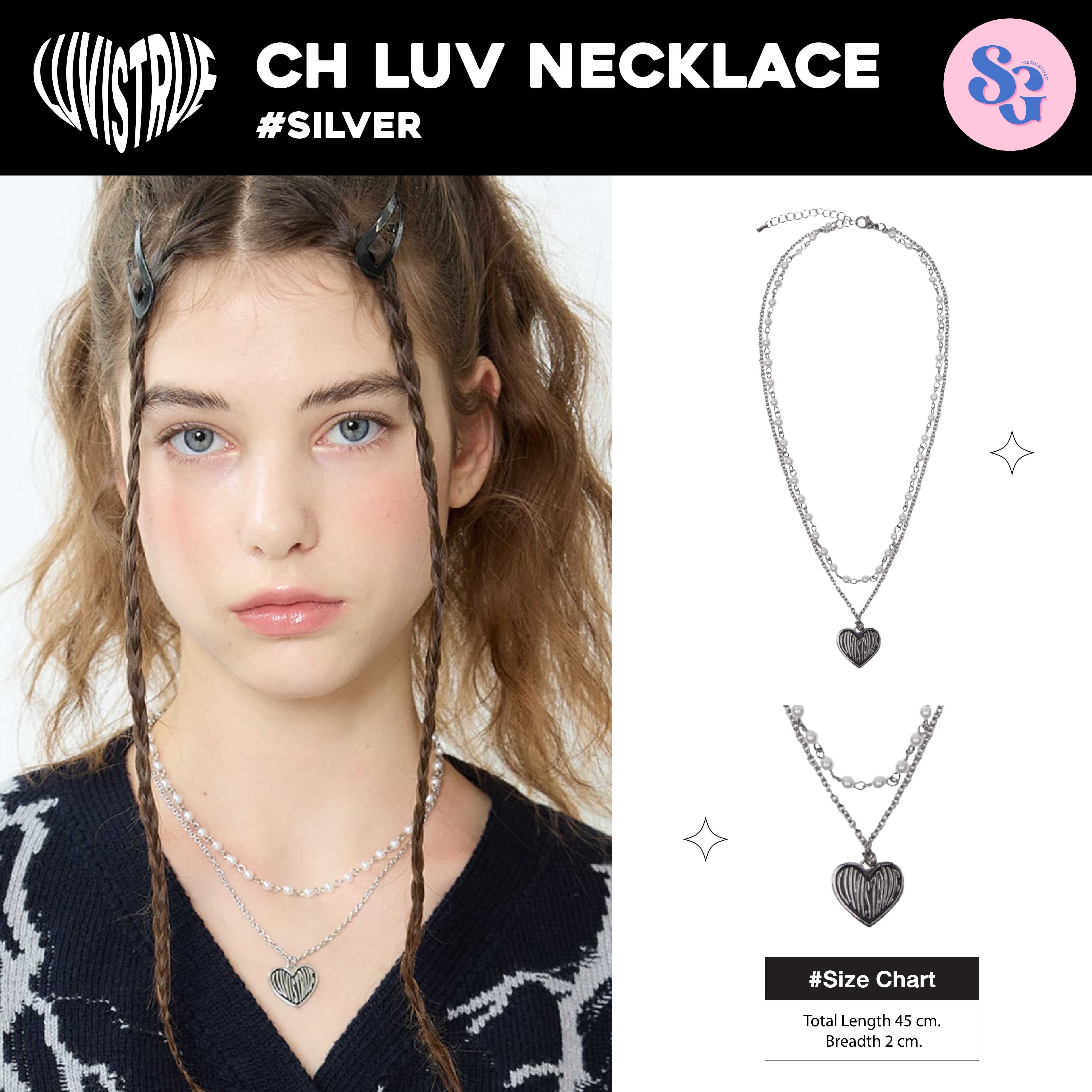 LUVISTRUE - CH LUV NECKLACE สร้อยคอจี้หัวใจ