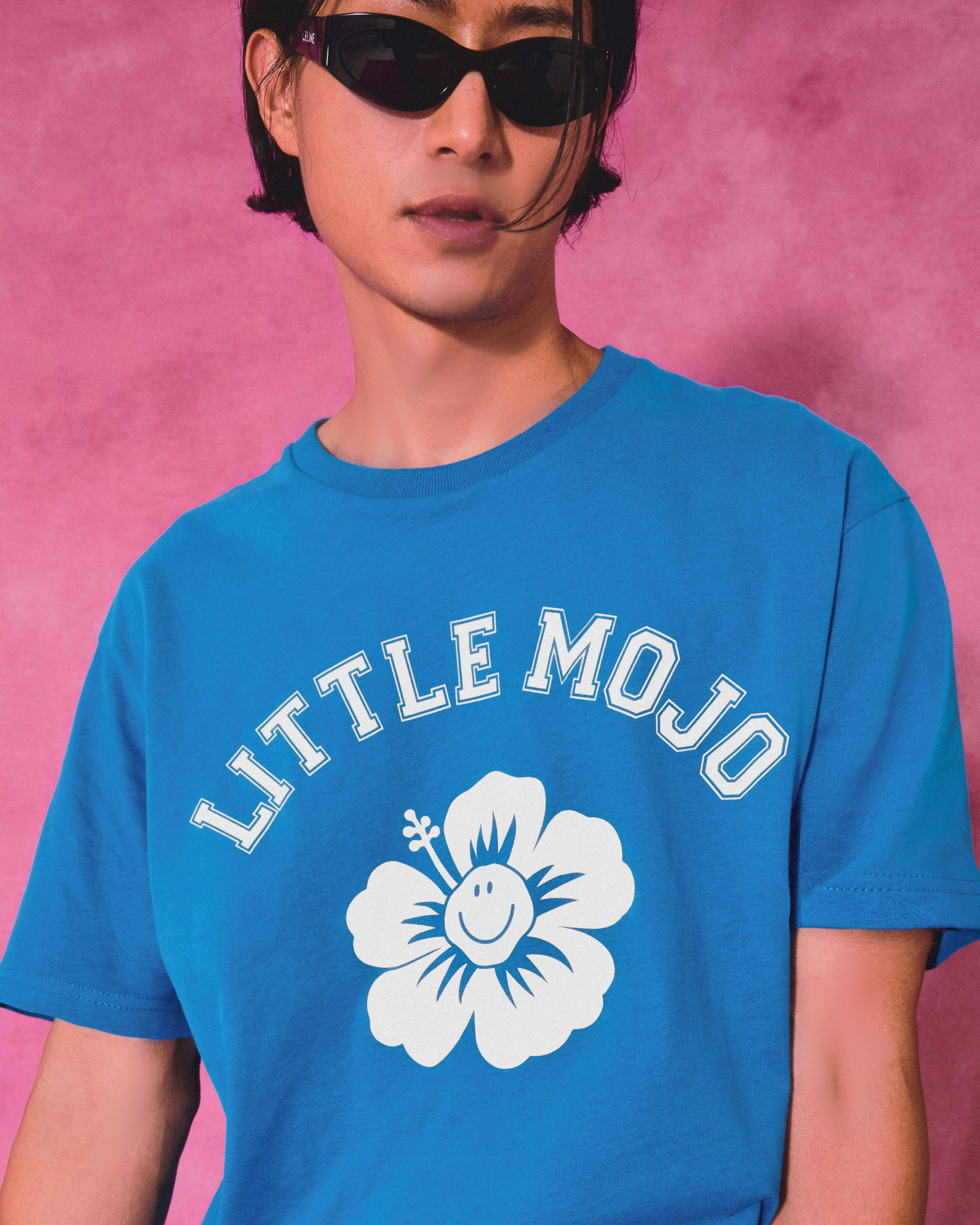 (Look9) Blue Smiley Hibicus Adult Tee