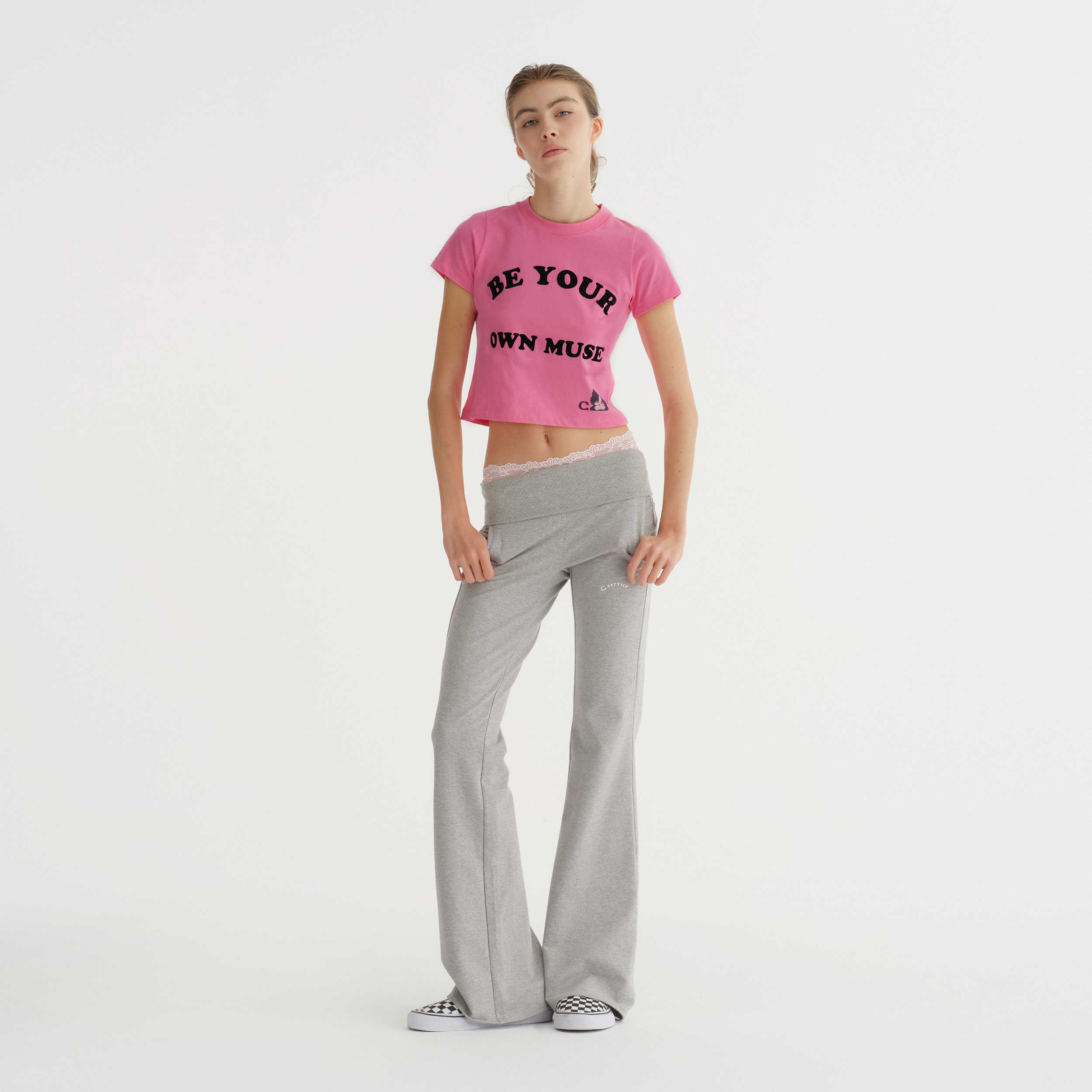CAT TEE PINK (FIRM COTTON)