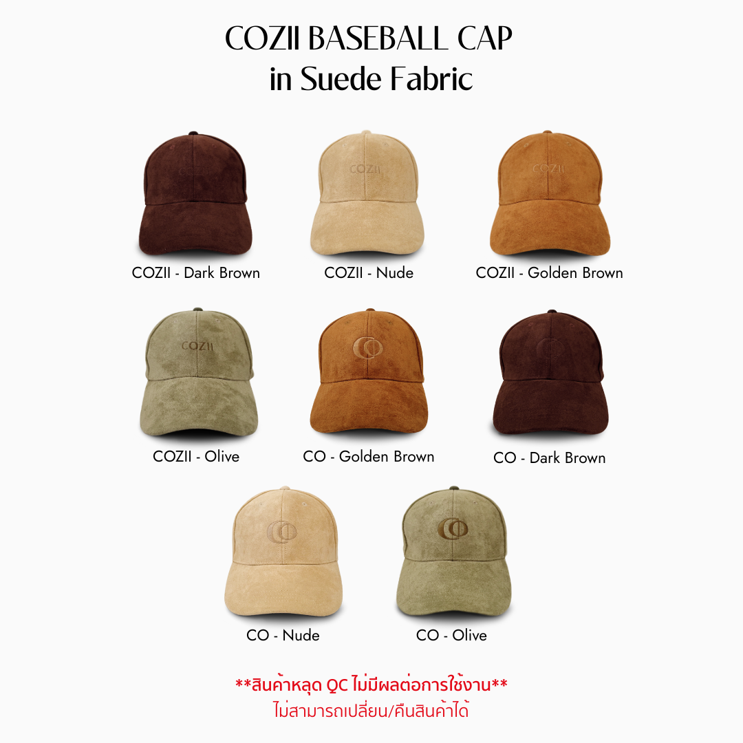 [สินค้าหลุดQC] Suede Cap