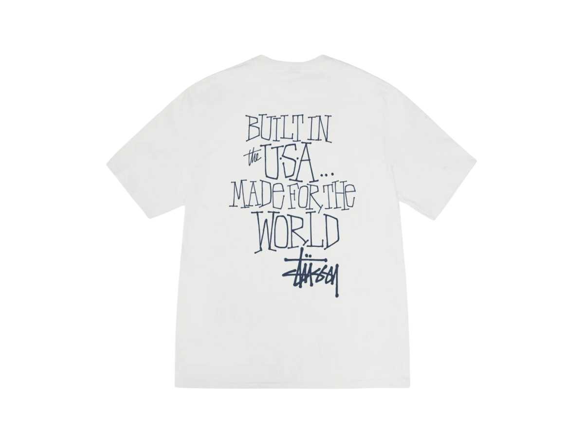Stussy Built In Usa Tee Pigment Dyed Natural