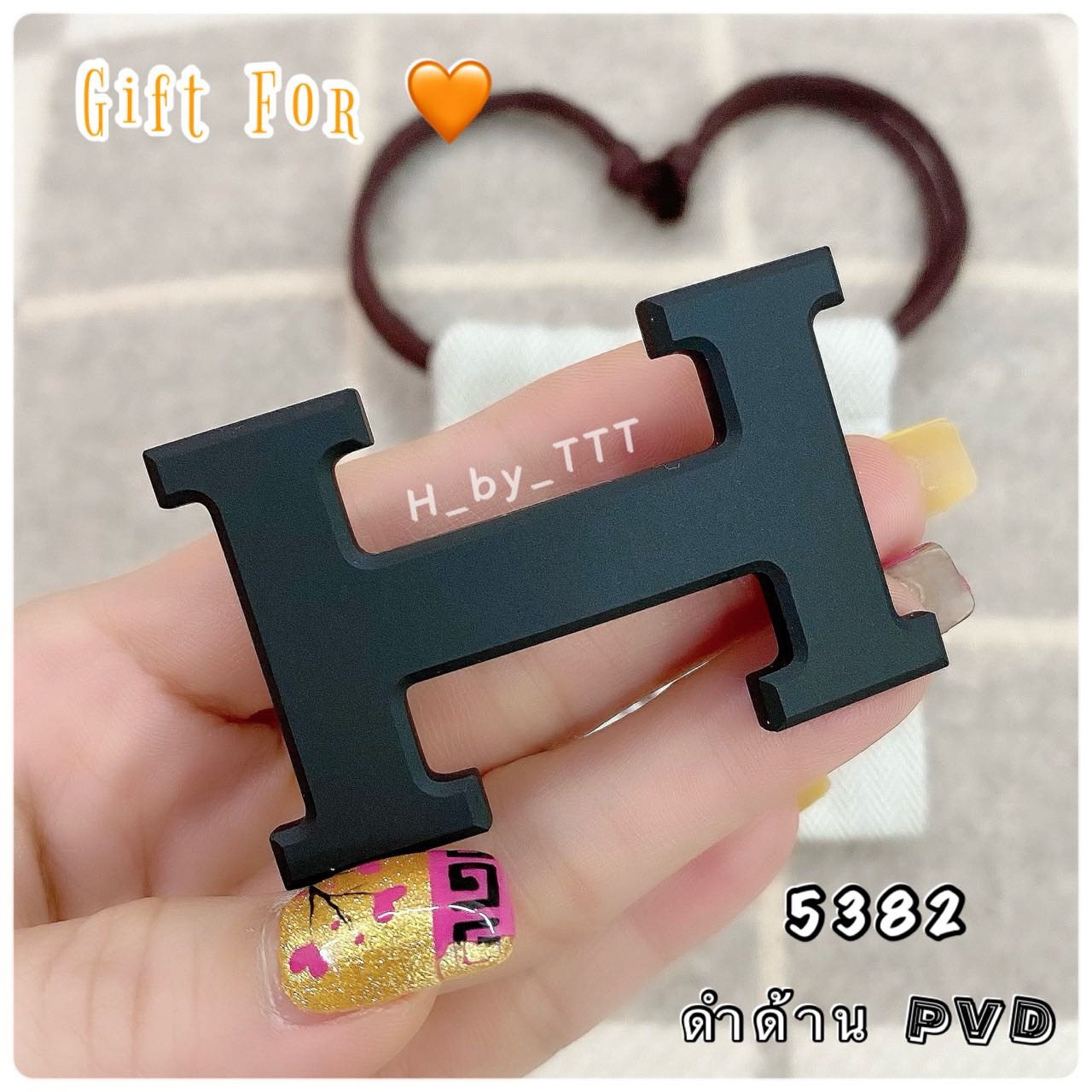 Hermes Buckle 32MM H Matt Black ดำด้าน