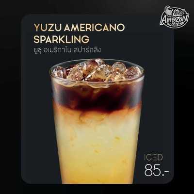 ยูซุ อเมริกาโน สปาร์กลิง (Iced Americano Yuzu Sparkling) 16 oz.