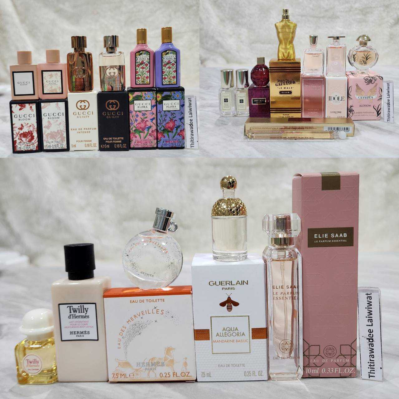 น้ำหอมจิ๋วมินิ Gucci/ Guerlain/ Hermes/Jean Paul /Jimmy  /Jo Malone/Lancome /Paco / Narciso