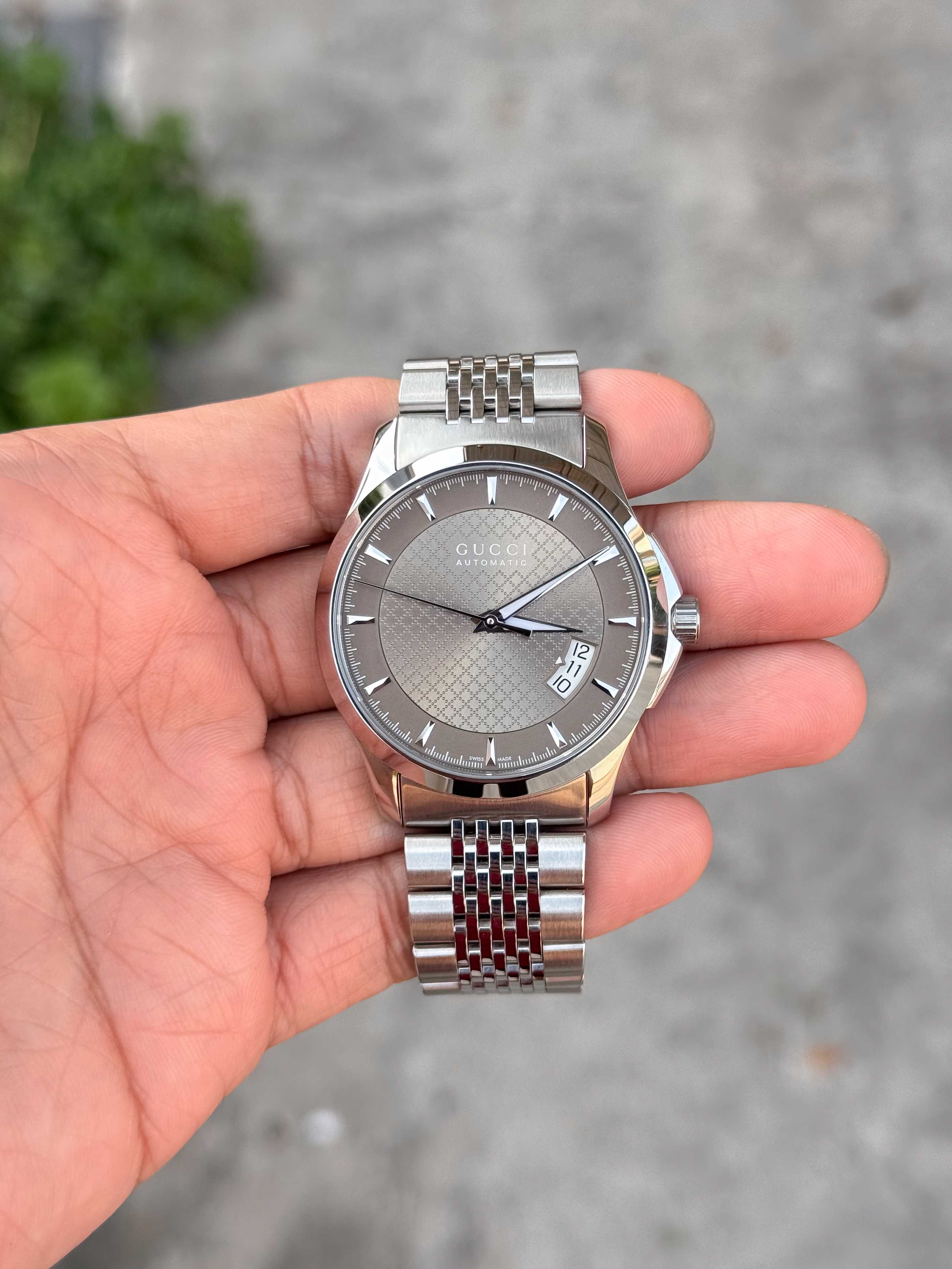 Gucci G-Timeless 126.4 King Size Automatic หน้าน้ำตาล