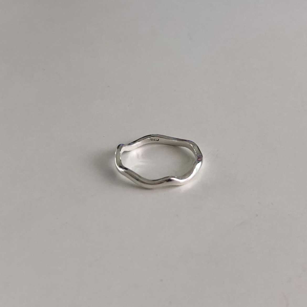 Winterwinter Jewelry Silver925 : แหวนเงินแท้ 925 wave rings