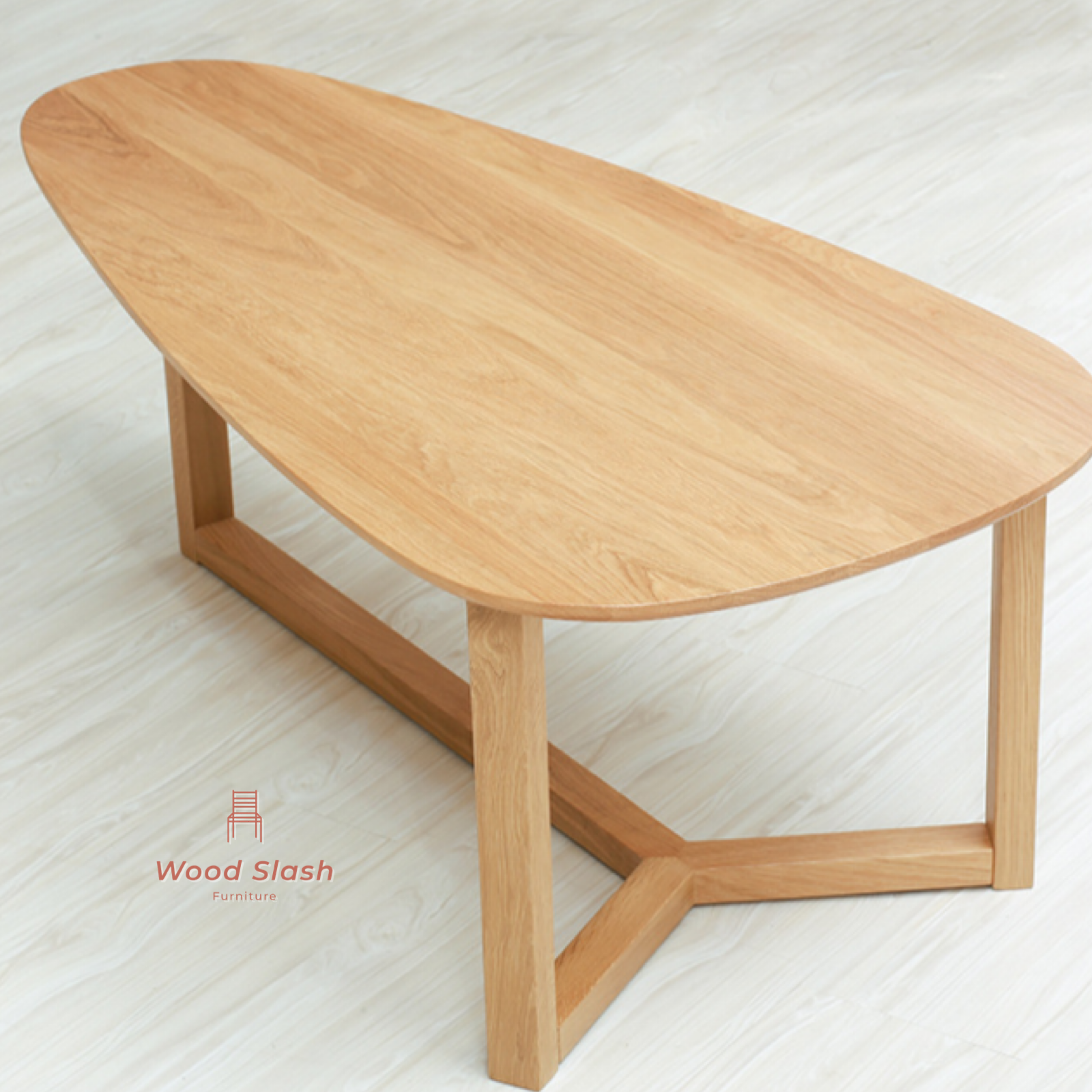 Wood Slash โต๊ะกลาง โต๊ะกาแฟ Yui (ゆい) ขนาด 120x70x45 สีไม้โอ๊ค