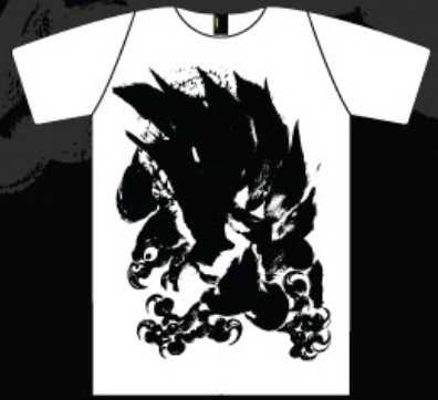 เสื้อยืดพิมพ์ลาย นกเหยี่ยว  (เสื้อสีขาว)