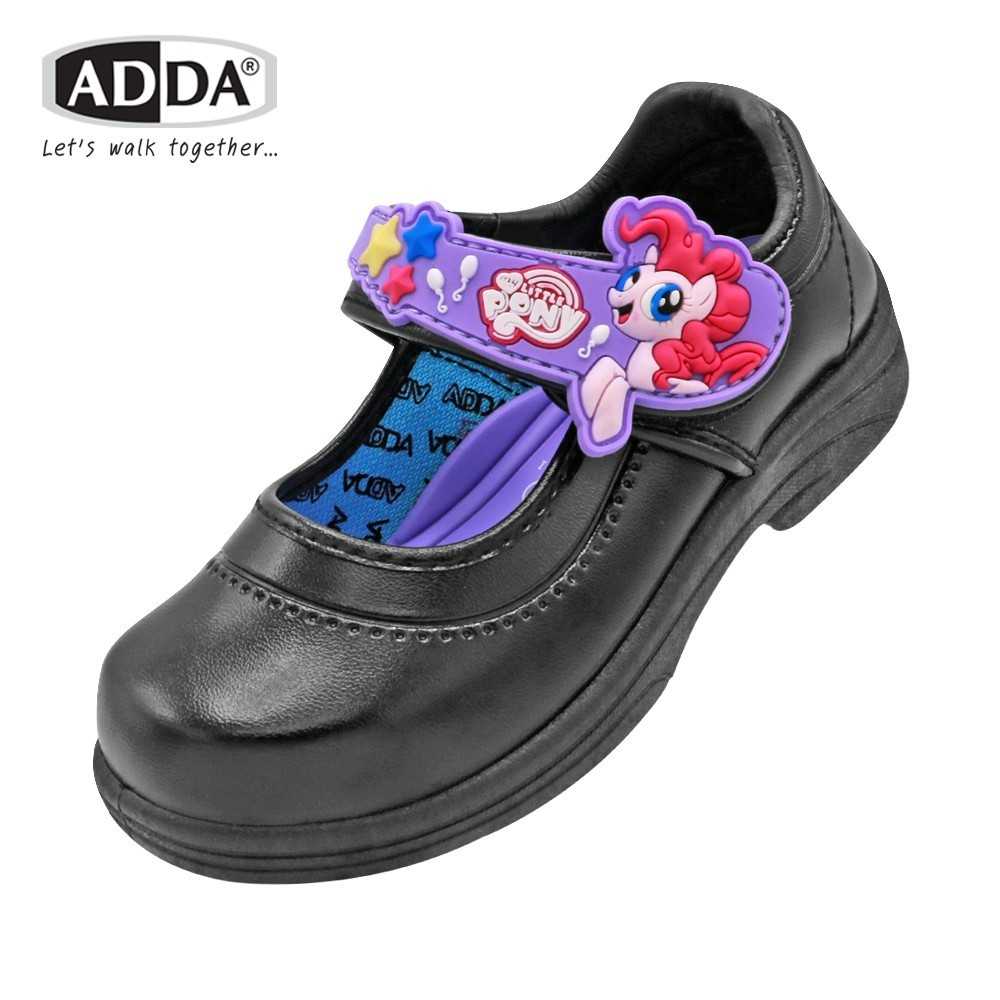 รองเท้านักเรียนหญิงสีดำลาย PONY