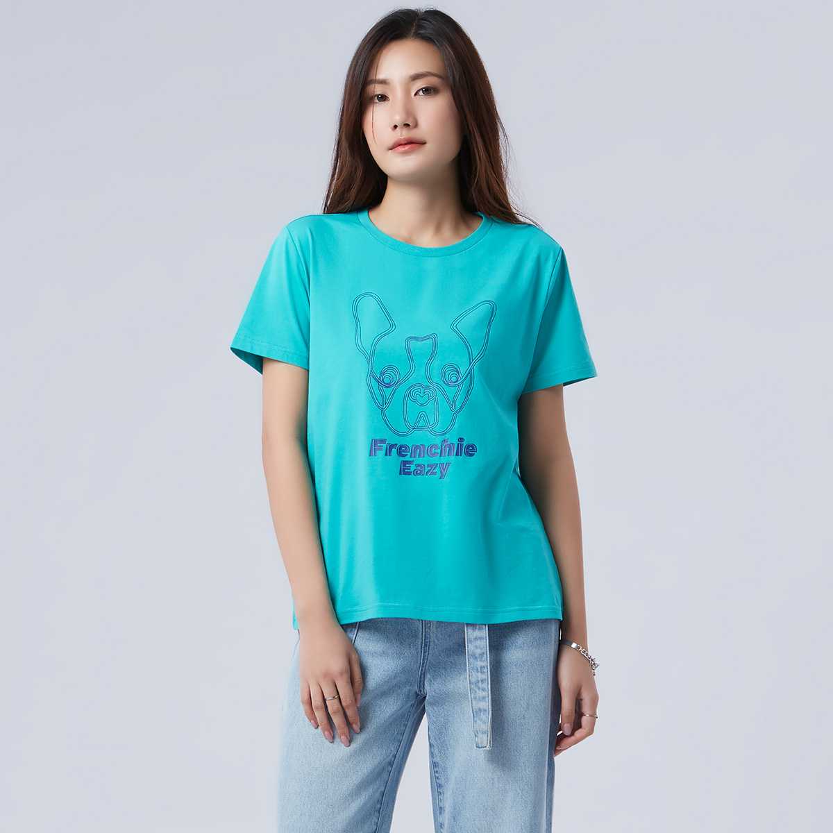 เสื้อทีเชิ้ตลายเฟรนช์ชี่ | Frenchie Tee Shirt | 06225