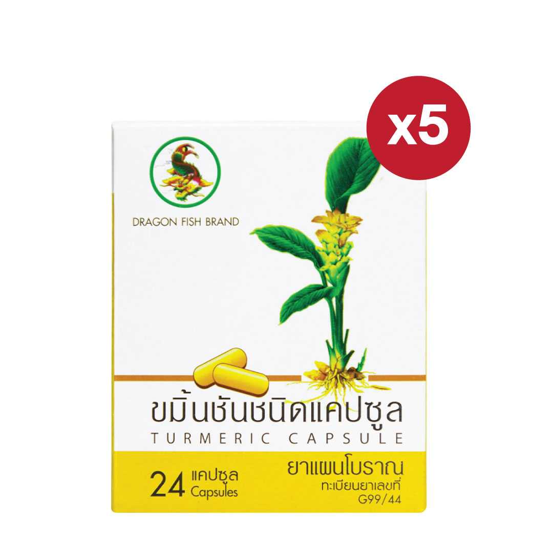 ขมิ้นชันชนิดแคปซูล ( 5 กล่อง )