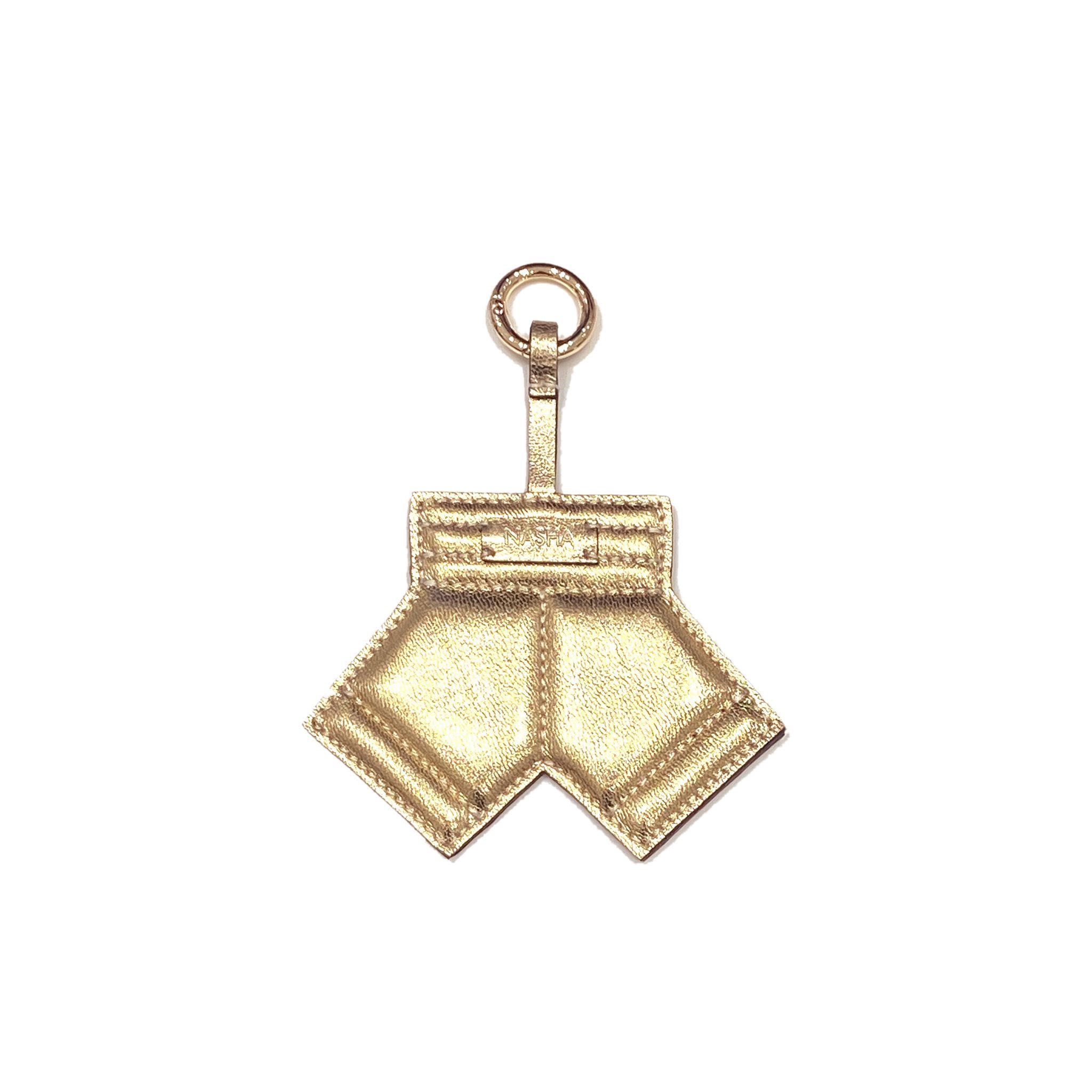 Boxer Shorts Key Chain | Shiny Gold