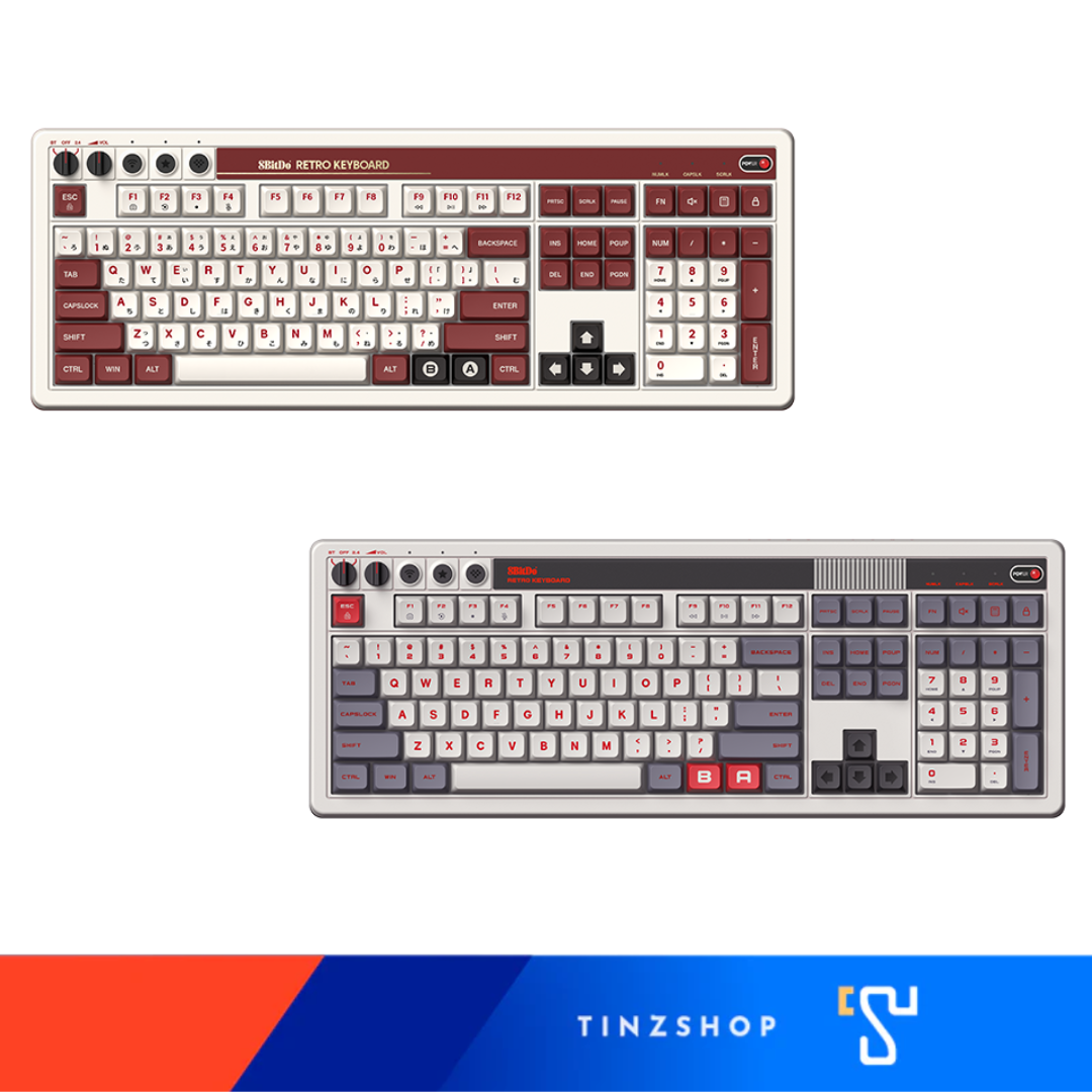 8BitDo Retro 108 Mechanical Keyboard / คีย์บอร์ดเกมมิ่งแนวเรโทร