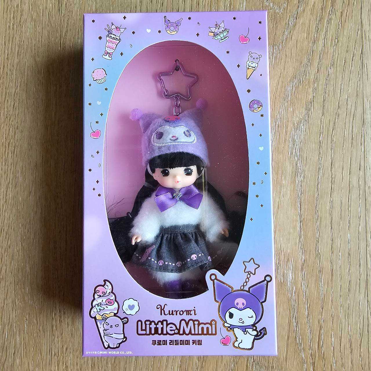 พวงกุญแจตุ๊กตา Little Mimi x Kuromi
