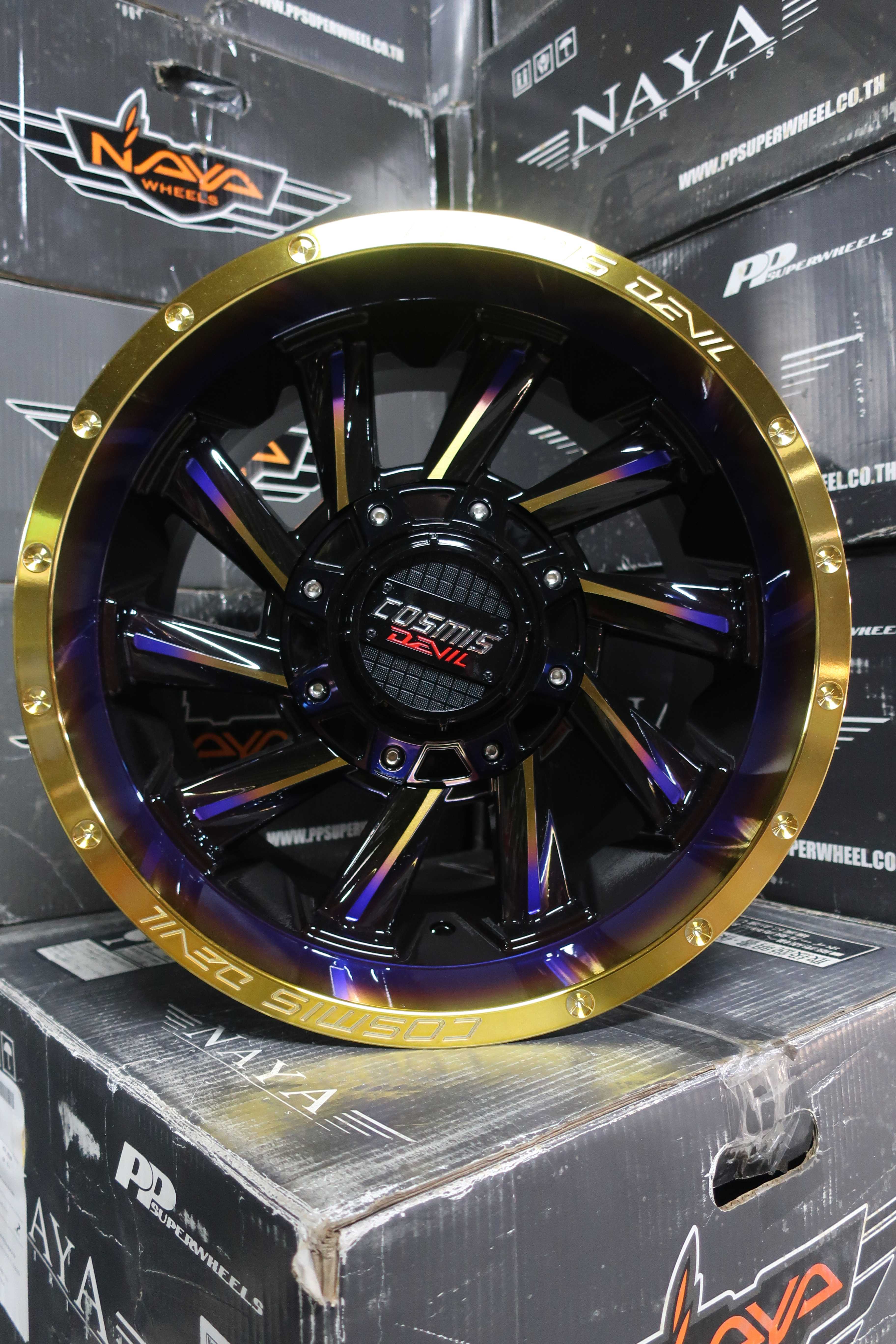 แม็กซ์ TWIN 16X9.5 6X139.7 ET0 CB.106.1 LEELAVA TITANIUM  (สีลีลาวา ไทเทเนียม)Custom