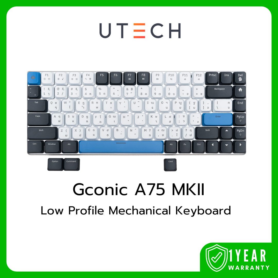 คีย์บอร์ด Gconic A75 MKII Low Profile Wireless Mechanical Keyboard (EN/TH)