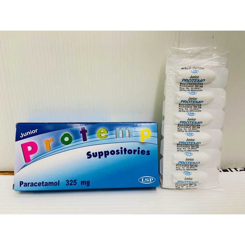 Protemp 325 mg พาราเซตามอนรูปแบบเหน็บ