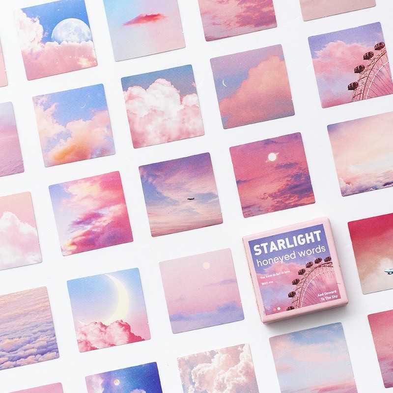 สติ๊กเกอร์กล่องไดคัท Starlight
