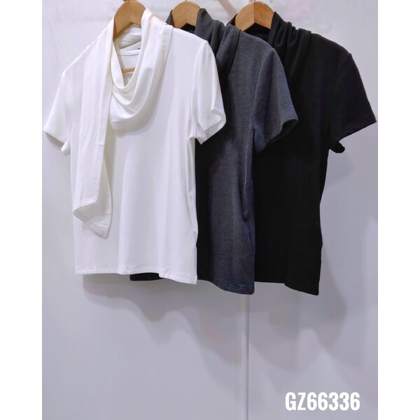 2MUAY SELECT | รุ่น GZ66336 SHORT SLEEVE WITH SCARF TOP 3 สี