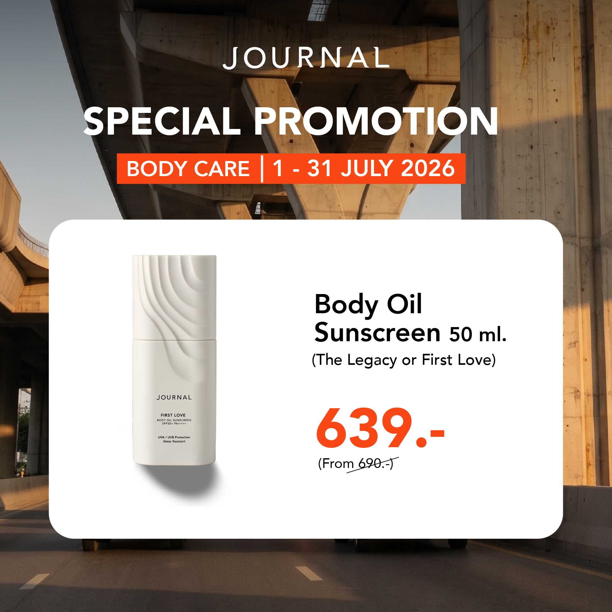 July Special✨New ! Sunscreen 50ml ราคาพิเศษ 639.- (ปกติ 690.-) และของแถมฟรี 3 รายการ