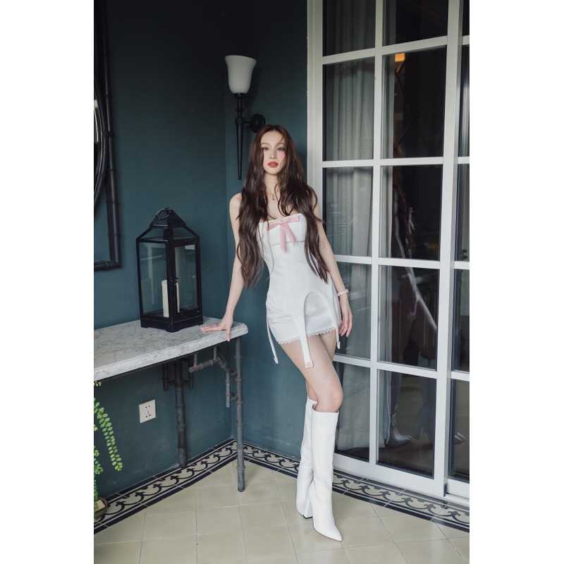 (พร้อมส่ง)Ononmade - Wine Mini Dress (size s)