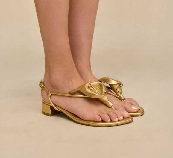 Cult Gaia Lila Sandal - Brass