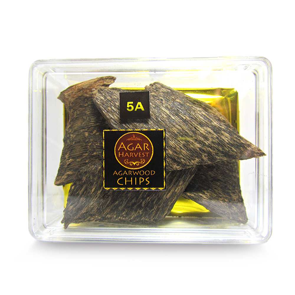 ไม้หอม อโรม่า ไม้หอมมงคล ไม้กฤษณา แท้  100% Agarwood Chips (Supreme Grade 5A Super Premium) 10 กรัม