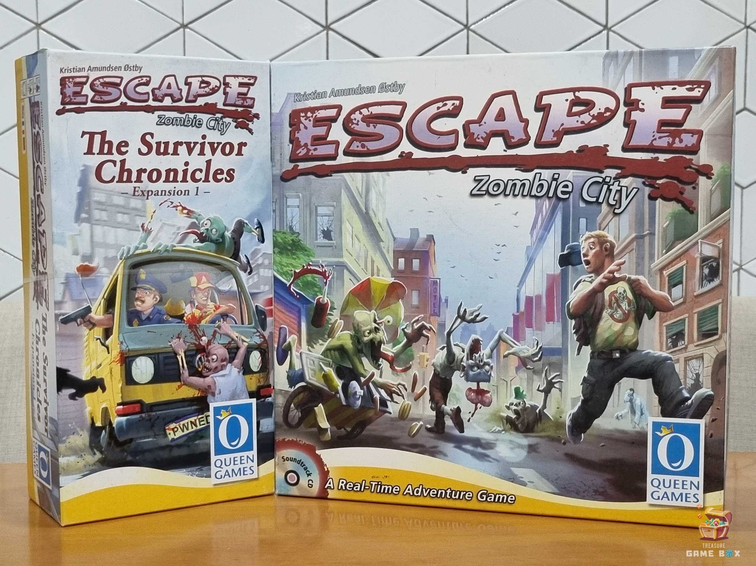 Escape: Zombie City 
 + Expansion 1: The Survivor Chronicles (ENG) [Board Game แท้]