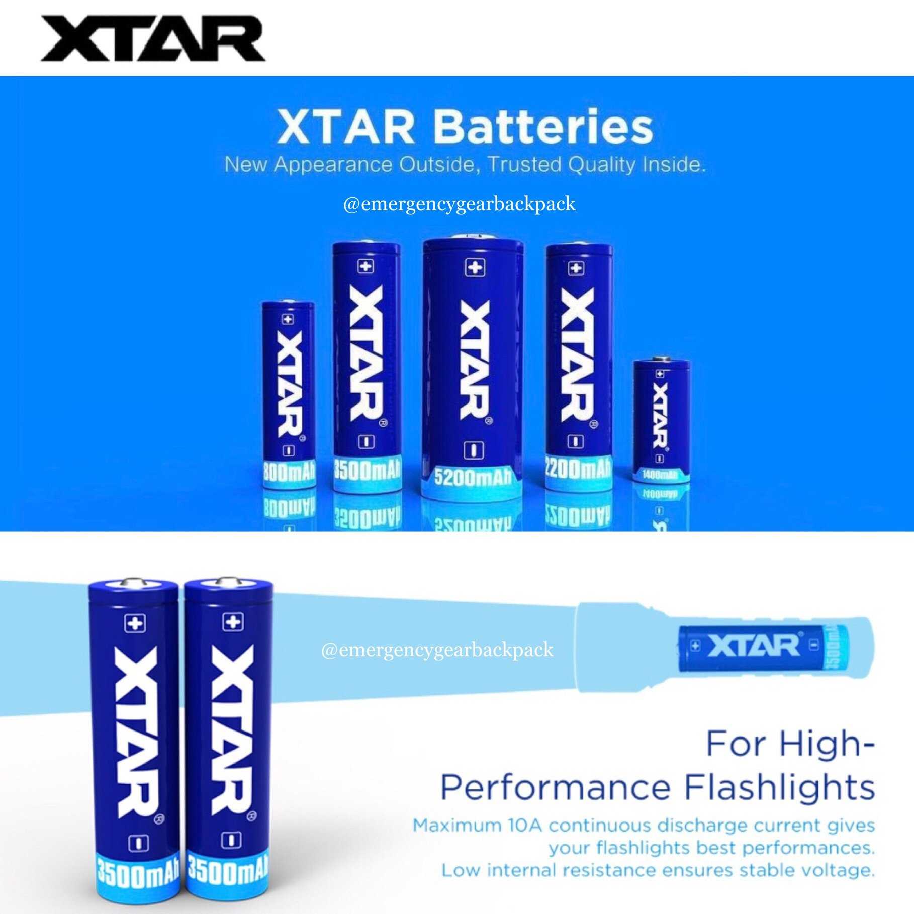 XTAR 18650 3500mAh 3.6V Li-ion Battery x 1 ก้อน