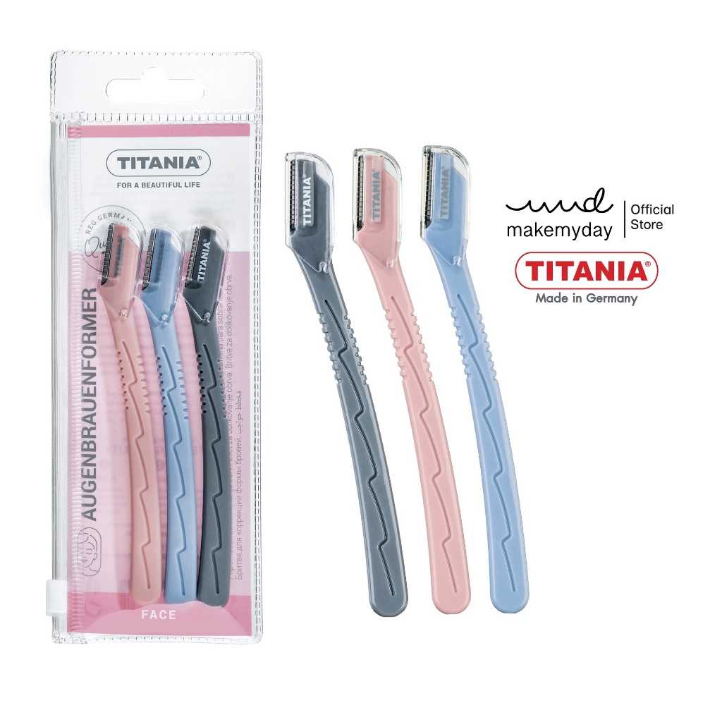 TITANIA Eyebrow-former ที่กันคิ้ว ตกแต่งติ้ว ไม่บาดผิว (3 ชิ้น) นำเข้าจากเยอรมัน