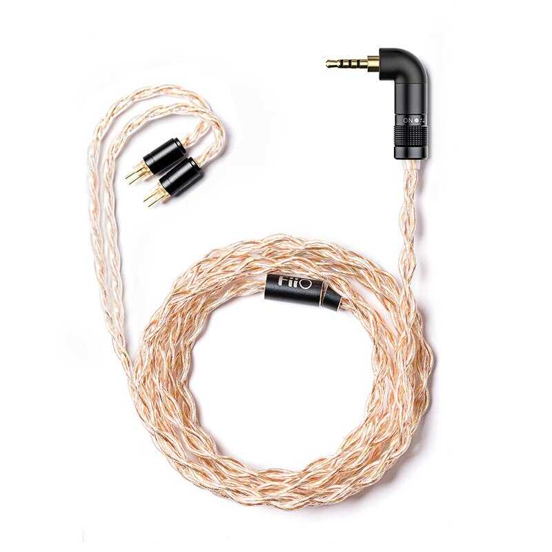 FiiO LC-RE  สายหูฟังระดับ Hi-End ถัก 240 เส้น 4 แกน แบบ Litz Type 2  สามารถเปลี่ยนหัวแจ็คได้