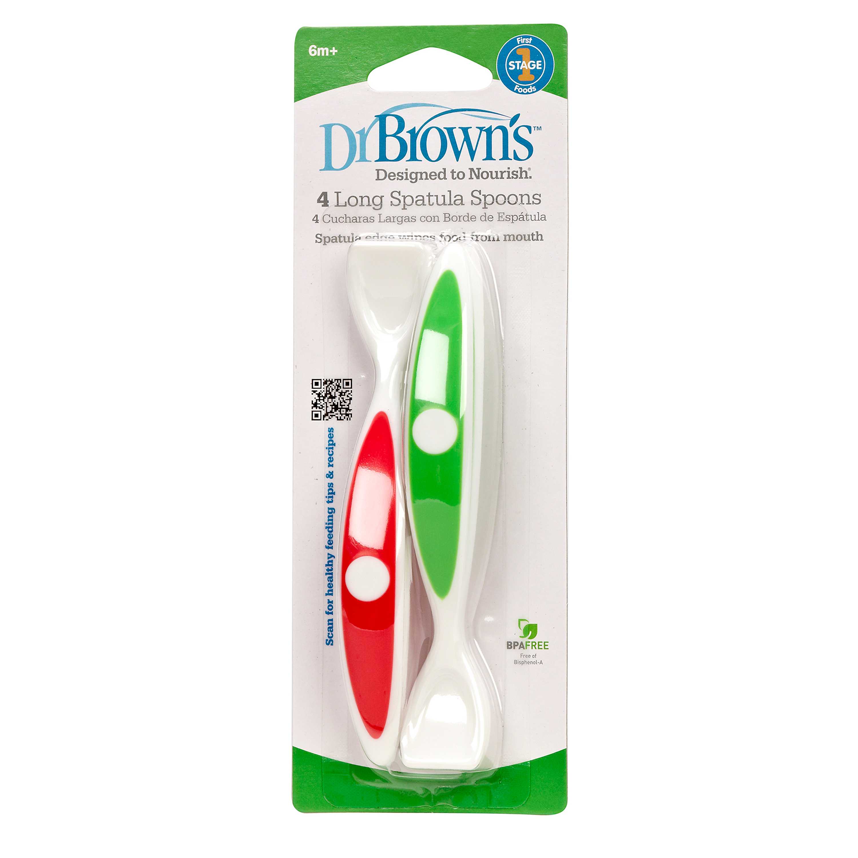 #ช้อน Dr.Brown's : DRB740 Spatula Spoons - 4 pk.