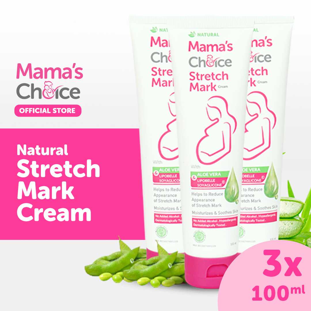 แพ็คครีมลดรอยแตกลาย ครีมทาท้องลาย  Stretch Mark Cream X3