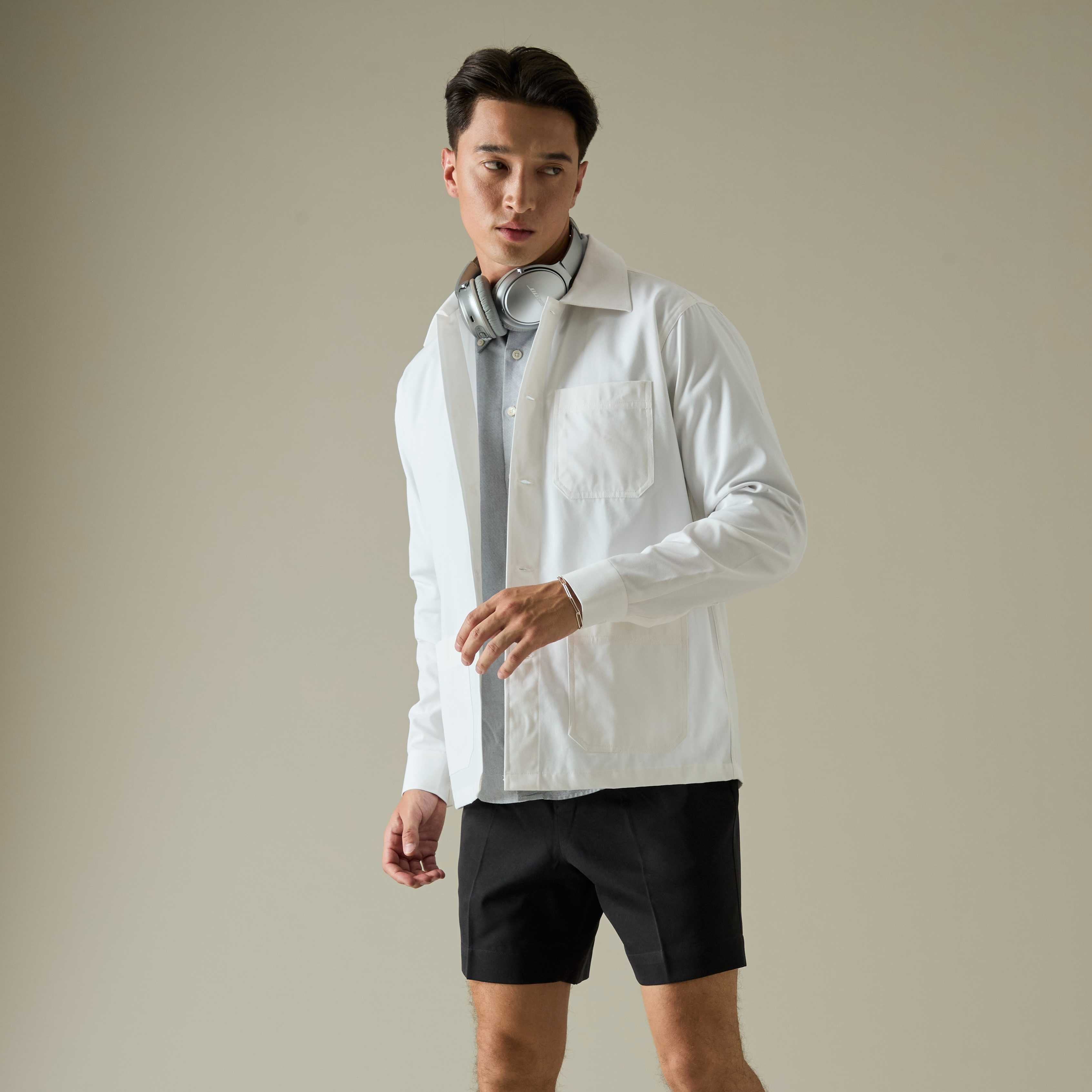 ROBB COTTON JACKET - WHITE