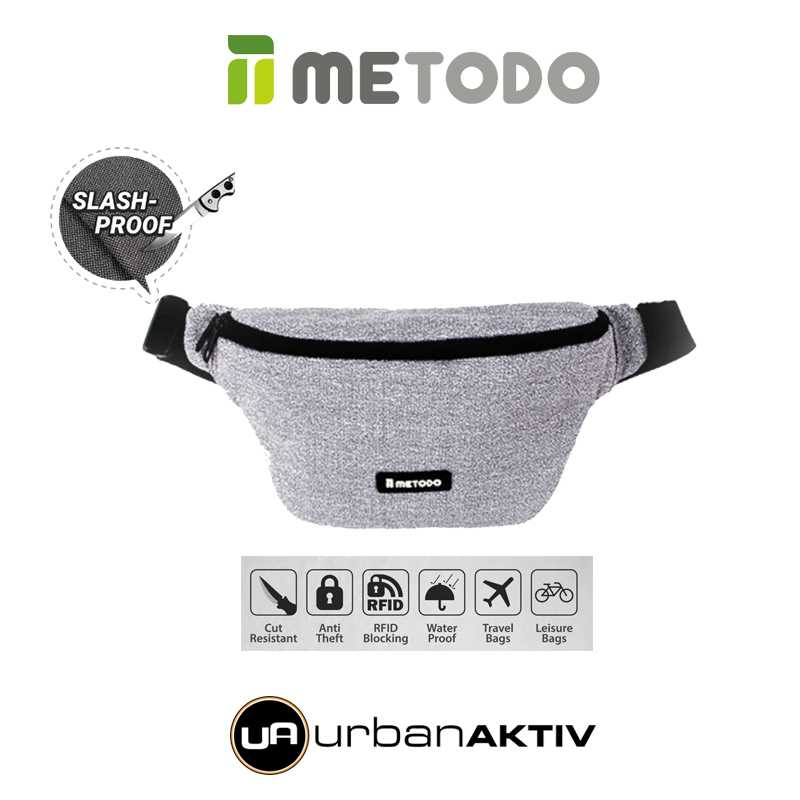 Metodo: Sling Bag S ANTI-THEFT กระเป๋าคาดหน้าอกป้องกันการขโมย ไซด์ S