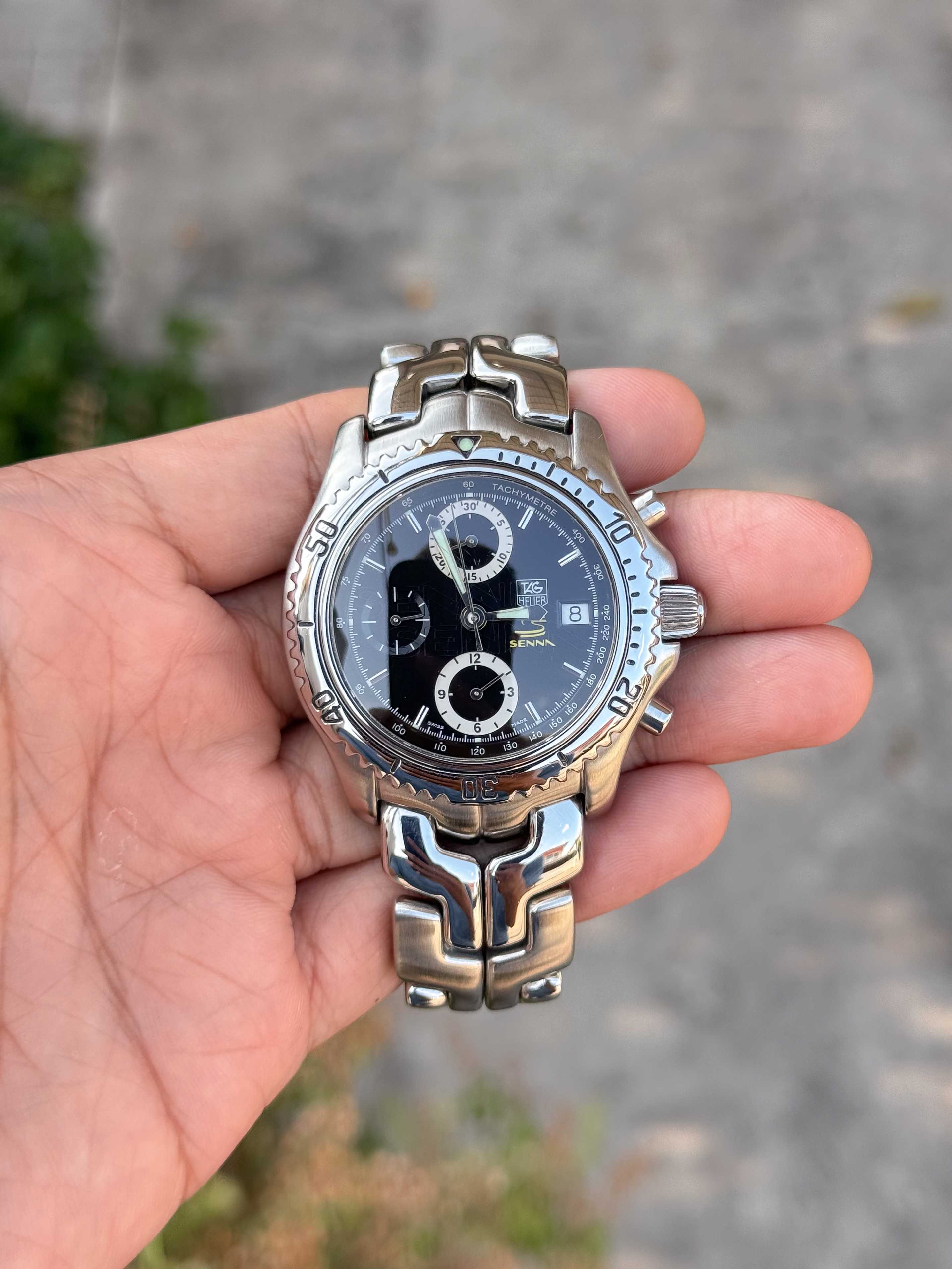 Tag Heuer Link Senna Limited Edition 4000 Automatic Chronograph King Size