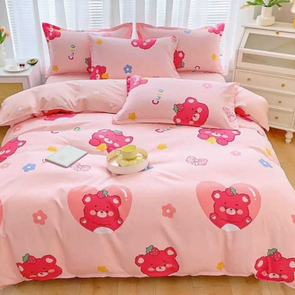 (ส่งฟรี) ❤ 490 บาท ชุดผ้าปูที่นอน+ผ้านวม